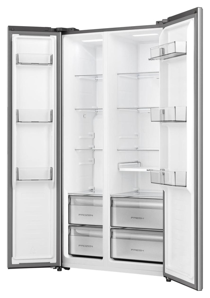 RS3P558NEIE Side-by-Side Kühl-/ Gefrierkombination 347 l / 197 l 318 kWh NoFrost 1786 mm x 911 mm  (Grau) 