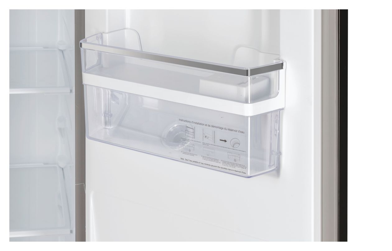 HSC818EXWD Side-by-Side Kühl-/ Gefrierkombination 284 l / 148 l 282 kWh NoFrost 1830 mm x 836 mm  (Silber) 