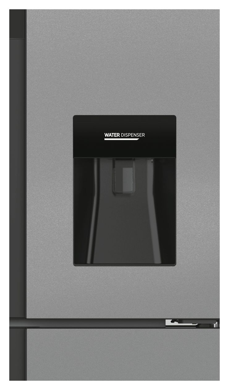 HSF818EXWD Side-by-Side Kühl-/ Gefrierkombination 284 l / 148 l 282 kWh NoFrost 1830 mm x 836 mm  (Edelstahl) 