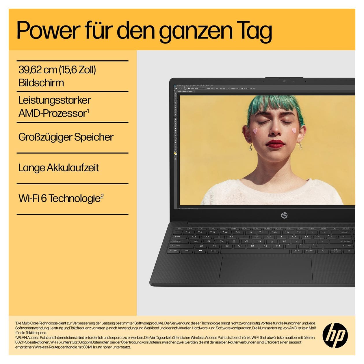 15-fc0678ng Full HD Notebook 39,6 cm (15.6 Zoll) 1920 x 1080 Pixel 16 GB Ram 1 TB SSD Windows 11 Home AMD Ryzen 7 max. 4,5 GHz  (Silber) 