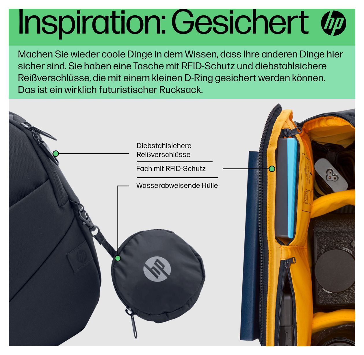 Creator Notebook-Umhängetasche bis 33,8 cm (13.3") (Navy, Gelb) 