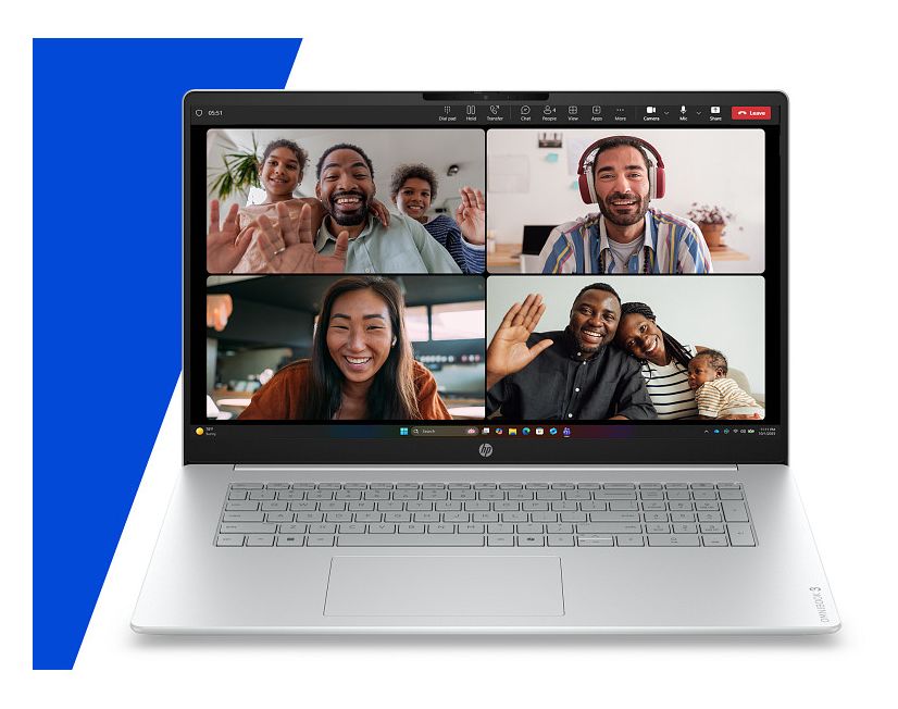 OmniBook 3 17-dk0551ng Full HD Notebook 43,9 cm (17.3 Zoll) 1920 x 1080 Pixel 16 GB Ram 1 TB SSD Windows 11 Home Intel Core 5 max. 5 GHz  (Grau, Silber) 
