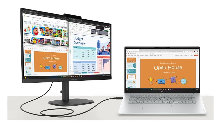 OmniBook 3 17-dk0551ng Full HD Notebook 43,9 cm (17.3 Zoll) 1920 x 1080 Pixel 1 TB SSD Windows 11 Home Intel Core 5 max. 5 GHz  (Grau, Silber) 