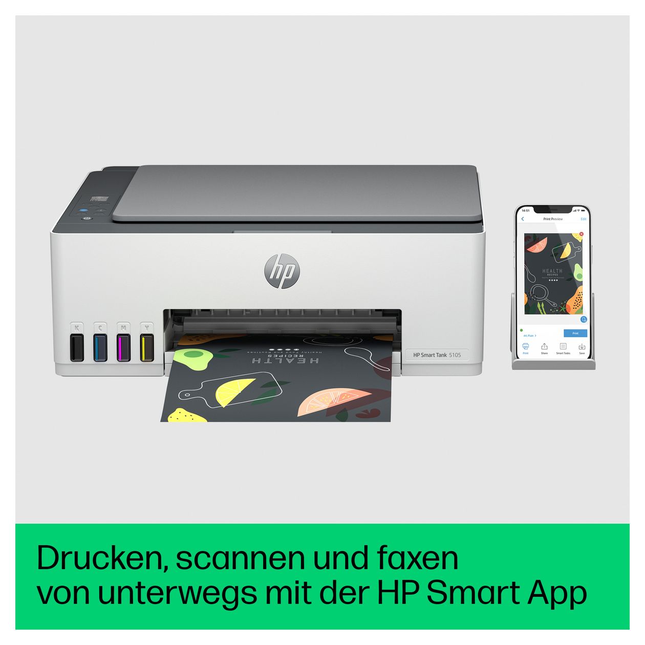 Smart Tank 5105 All in One A4 Thermal Inkjet Drucker 4800 x 1200 DPI 