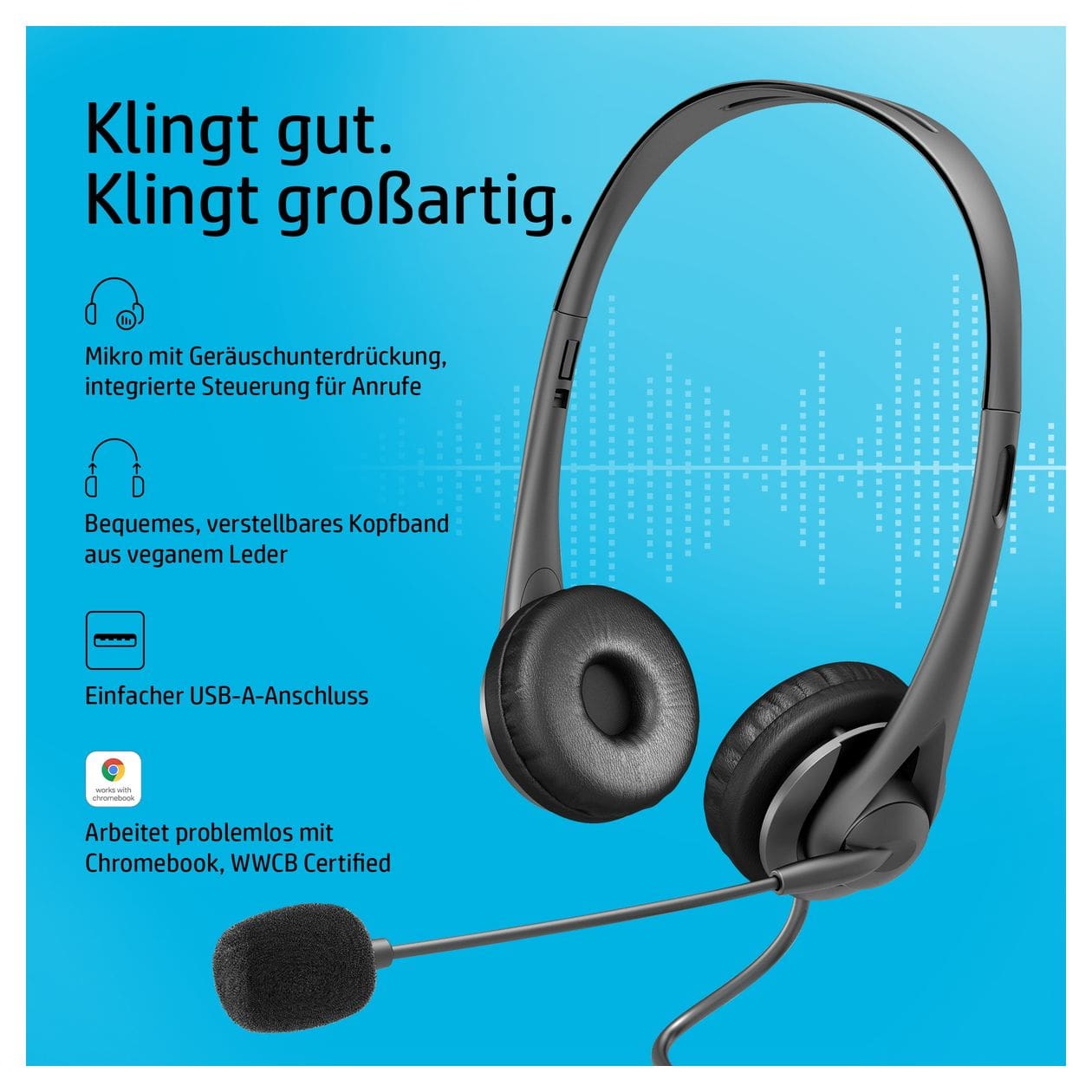 Stereo-USB-Headset G2 Ohraufliegender Kopfhörer Kabelgebunden  (Schwarz) 