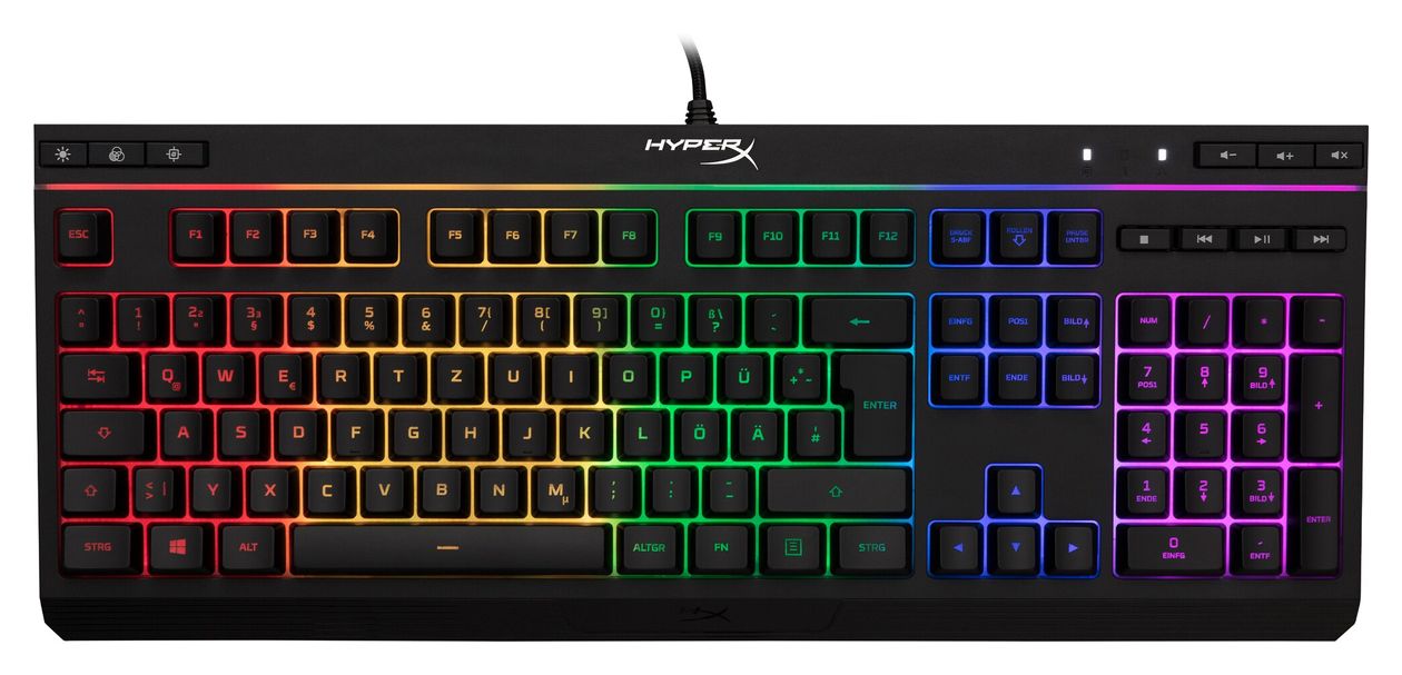 HyperX Alloy Core(DE-Layout) RGB-LED Gaming Tastatur USB  (Schwarz) 