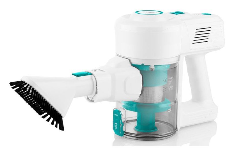 VC938 Handstaubsauger Beutellos 26,5 V HEPA  (Weiß, Türkis) 