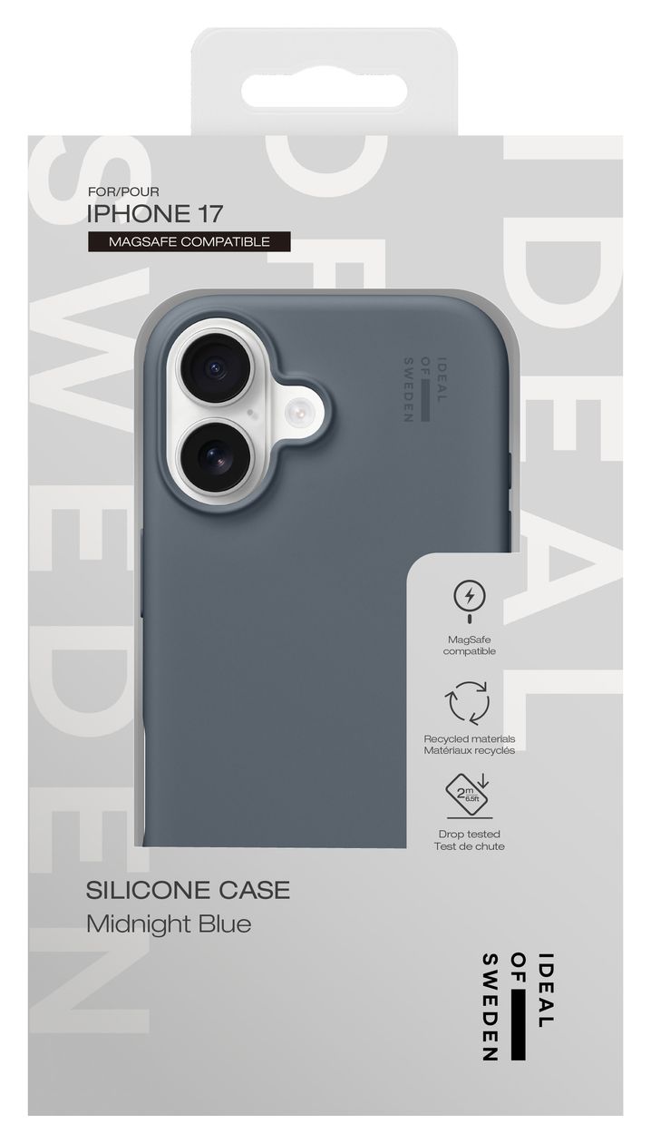 Silicone Case MagSafe Cover für Apple iPhone 17 (Midnight Blue) 