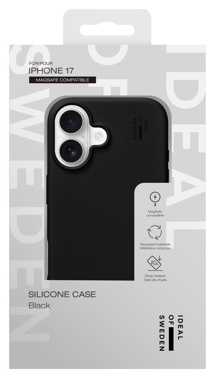 Silicone Case MagSafe Cover für Apple iPhone 17  (Schwarz) 