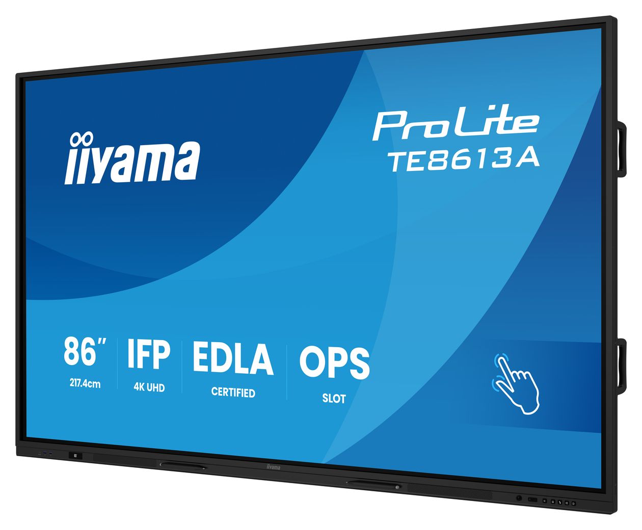 ProLite TE8613A-B2AG 4K Ultra HD Monitor 2,17 m (85.6") 16:9 8 ms  (Schwarz) 
