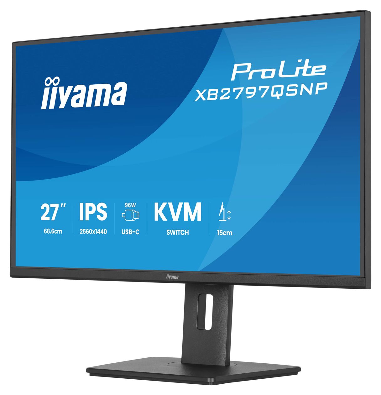 ProLite XB2797QSNP-B1 Quad HD Monitor 68,6 cm (27 Zoll) 16:9 350 cd/m²  (Schwarz) 