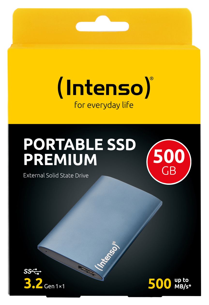 Portable Premium Edition 500 GB SSD 1.8"  (Blau) 