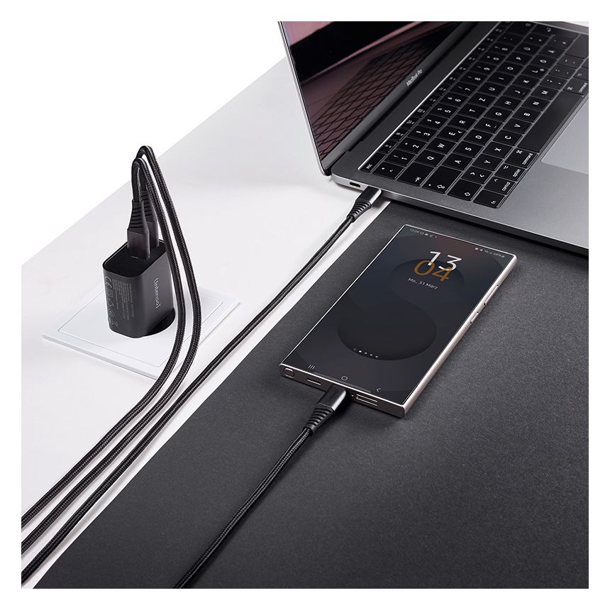 Power Adapter W30AC, 30W, USB-A und USB-C Anschluss, schwarz 