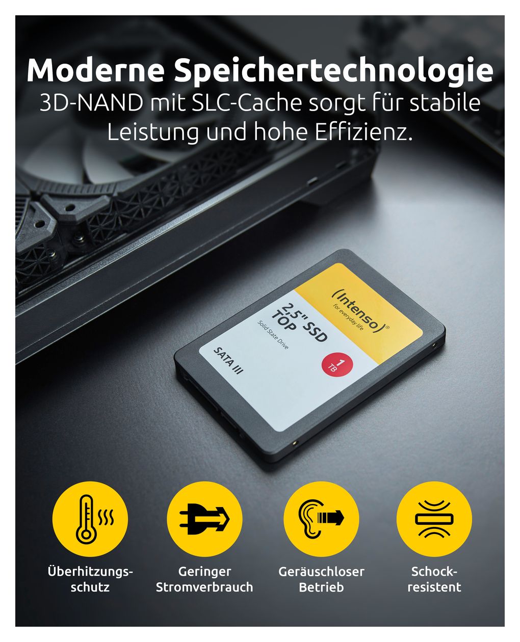 Top 128 GB SSD Serial ATA III 2.5"  (Schwarz) 
