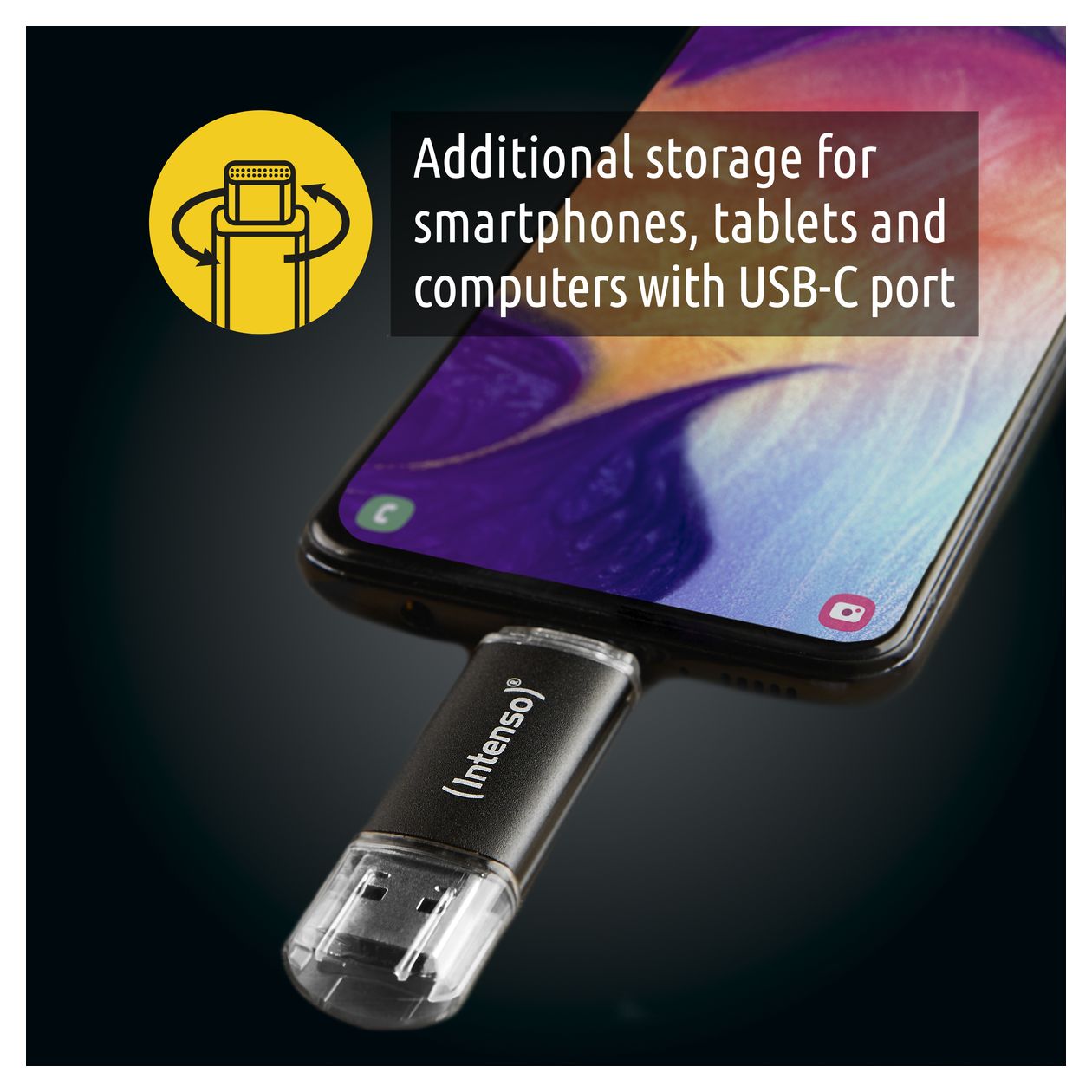 Twist Line USB Type-A / USB Type-C Stick 64 GB  (Anthrazit) 