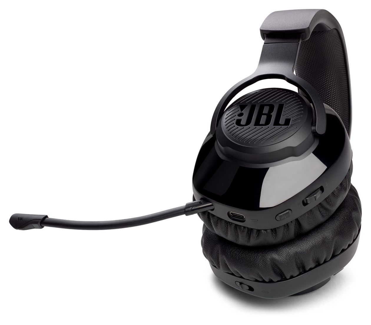 Quantum 350 Over Ear Bluetooth Kopfhörer kabellos 22 h Laufzeit USB Typ-C  (Schwarz) 