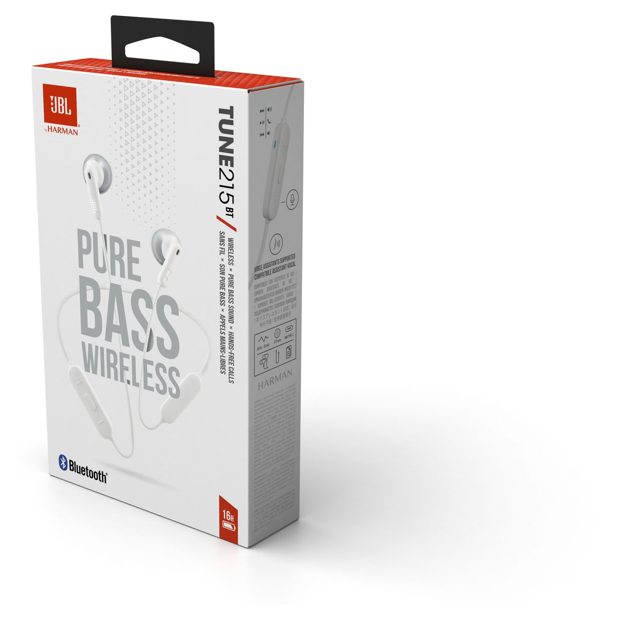 Tune 215BT In-Ear Bluetooth Kopfhörer kabellos 16 h Laufzeit  (Weiß) 
