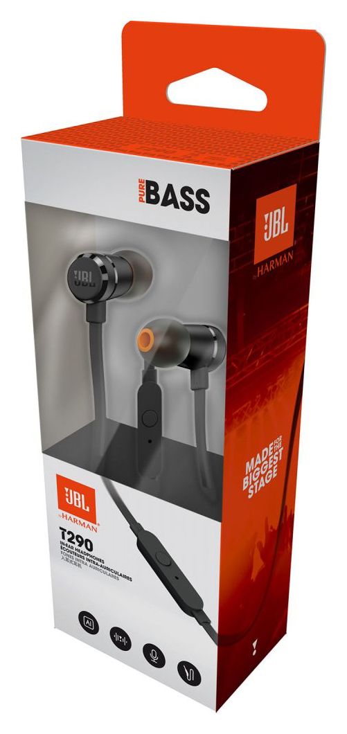 Tune 290 In-Ear Kopfhörer Kabelgebunden  (Schwarz) 