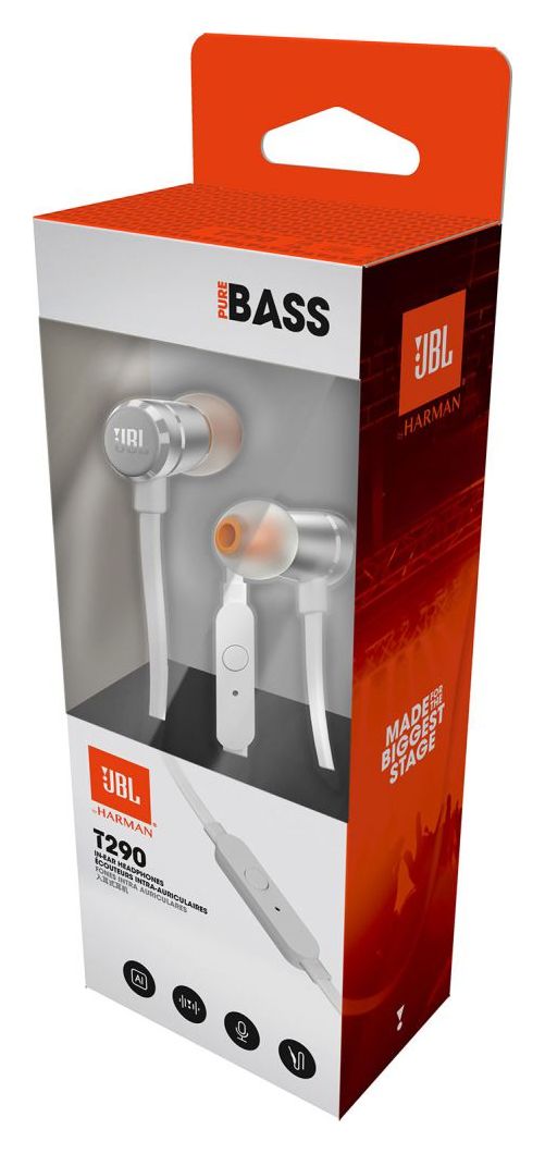 Tune 290 In-Ear Kopfhörer Kabelgebunden  (Silber) 