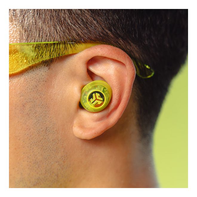 Go Pop ANC In-Ear Bluetooth Kopfhörer Kabellos TWS 7 h Laufzeit IP55 (Türkis, Transparent) 