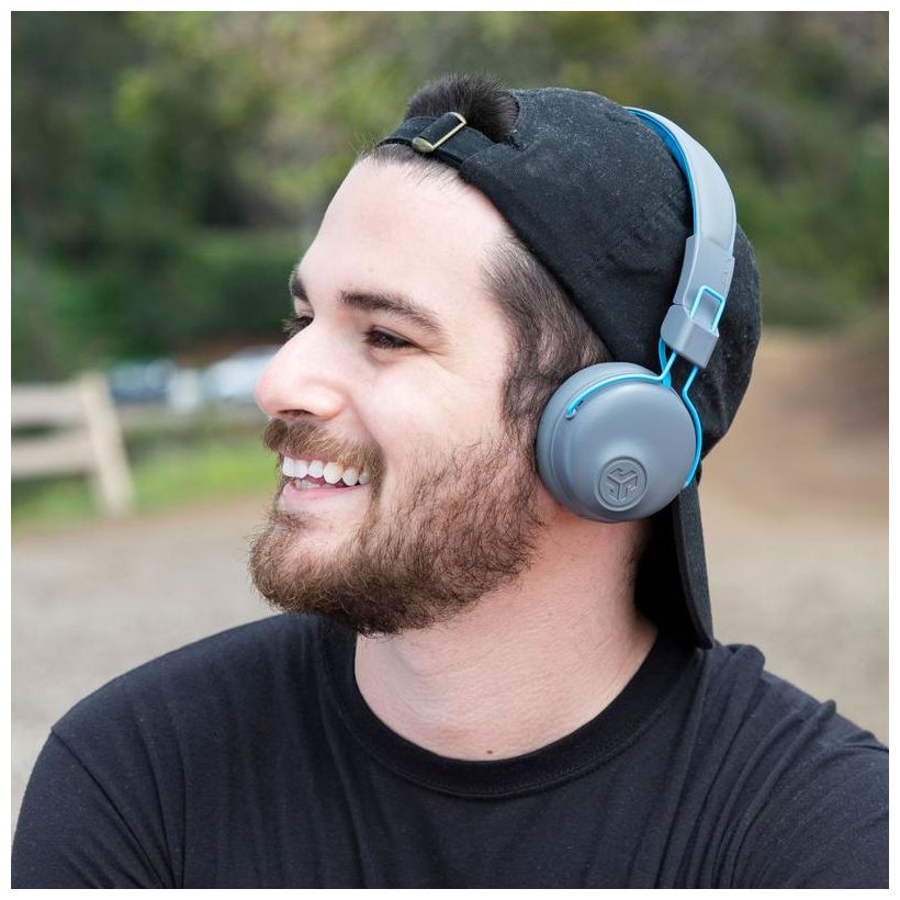 Studio Wireless Ohraufliegender Bluetooth Kopfhörer kabelgebunden&kabellos (Blau, Grau) 