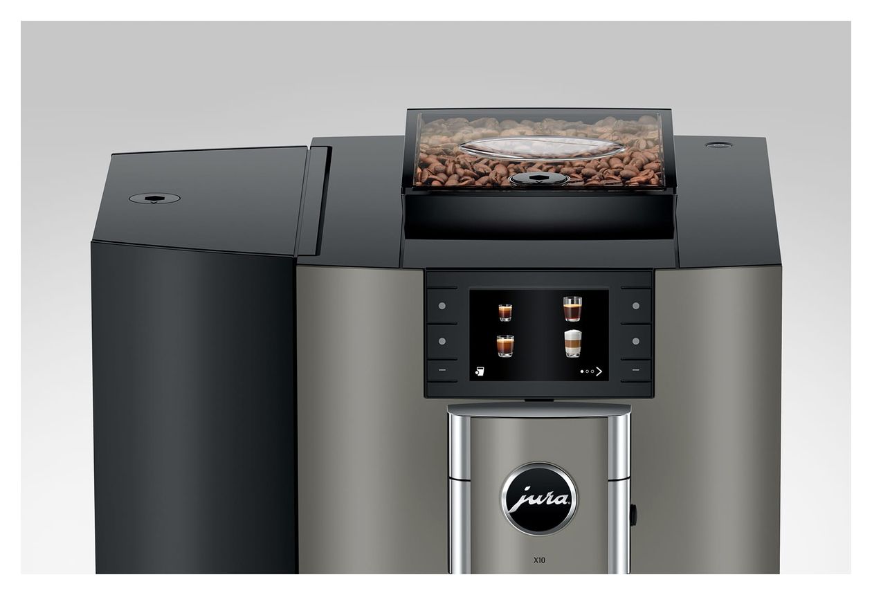 X10 (EB) Kaffeevollautomat 15 bar 2,8 l 500 g  (Stahl, Schwarz) 