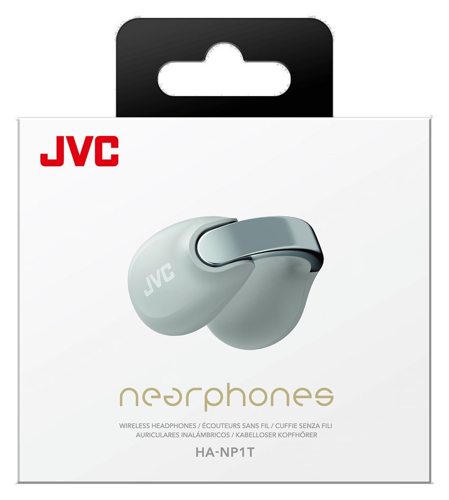 HA-NP1T In-Ear Bluetooth Kopfhörer Kabellos TWS IPX4 USB Typ-C  (Grau, Silber) 