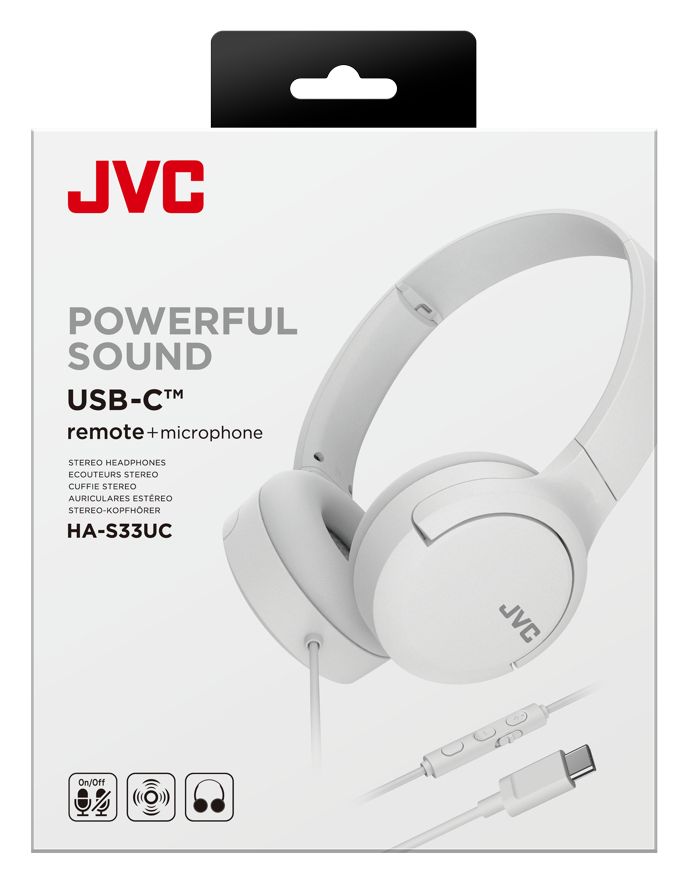 HA-S33UC Ohraufliegender Kopfhörer Kabelgebunden USB Typ-C  (Weiß) 