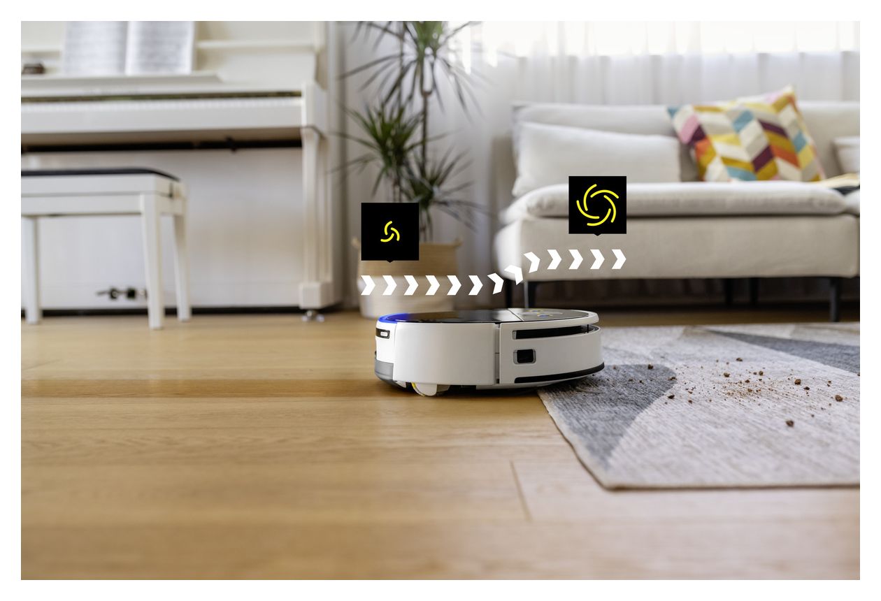 RVF 7 Comfort Saugroboter nass/trocken 150 min Akku 13000 Pascal Leistung  (Weiß) 