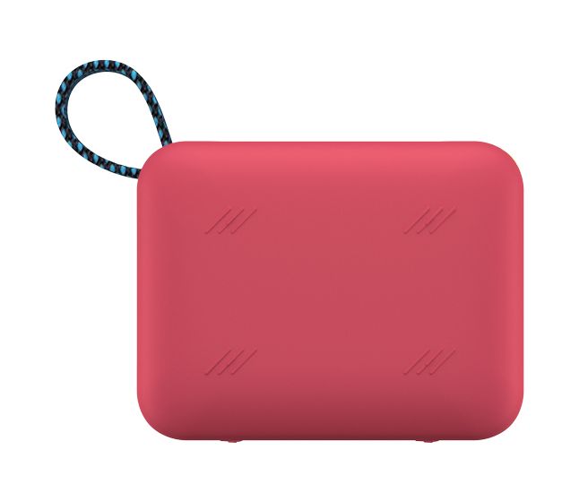 AS-60BT 5 W Bluetooth Lautsprecher Laufzeit bis 8,5 h  (Rot) 