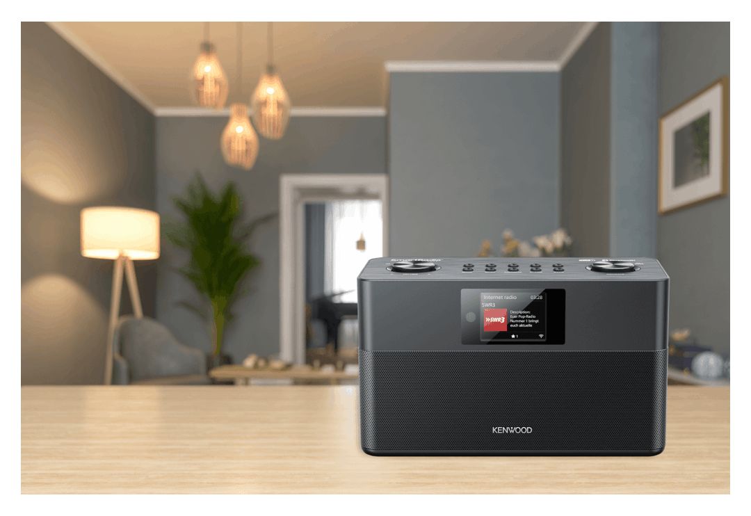 CR-ST100S-B Bluetooth DAB+, FM Radio Internet  (Schwarz) 