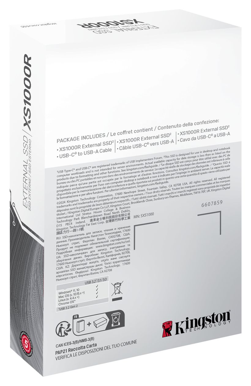 XS1000 1 TB SSD  (Rot) 