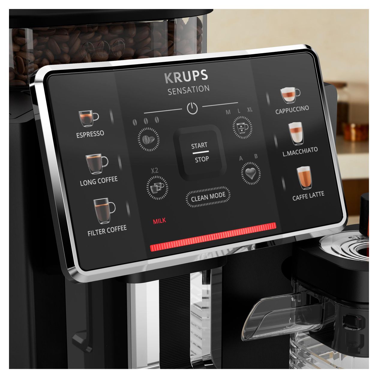 EA9128D Sensation Milk Kaffeevollautomat  (Schwarz) 