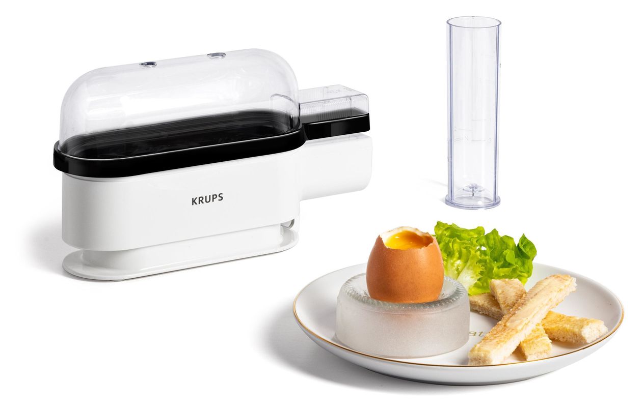EG2341 Ovomat Trio Eierkocher für 3 Eier  (Schwarz, Weiß) 