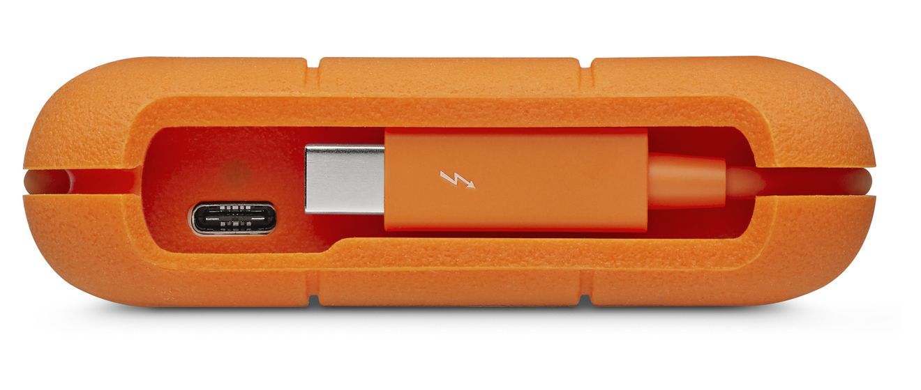 Rugged 5 TB externe Festplatte USB Typ-C  (Grau, Gelb) 