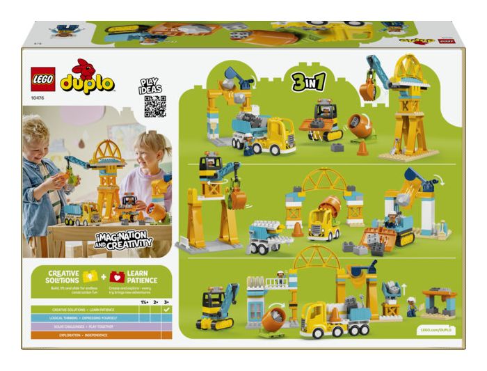 Baustelle mit Baufahrzeugen – 3-in-1-Set 
