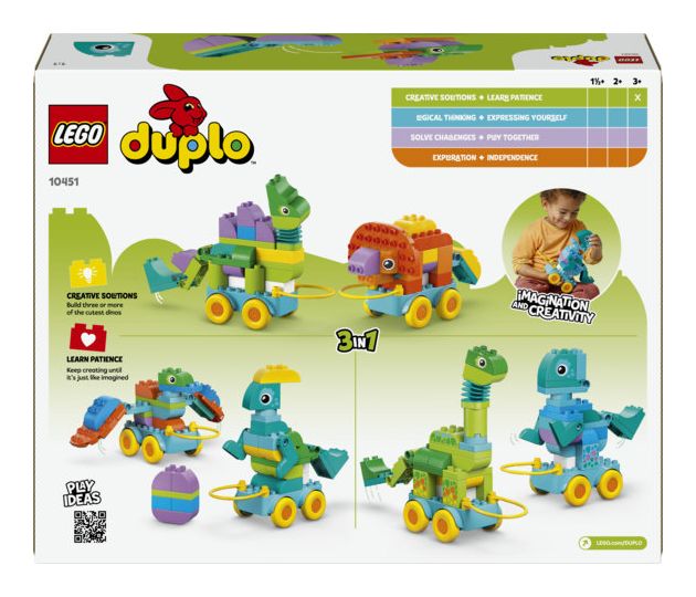 Dinos auf Rädern 3-in-1-Set 