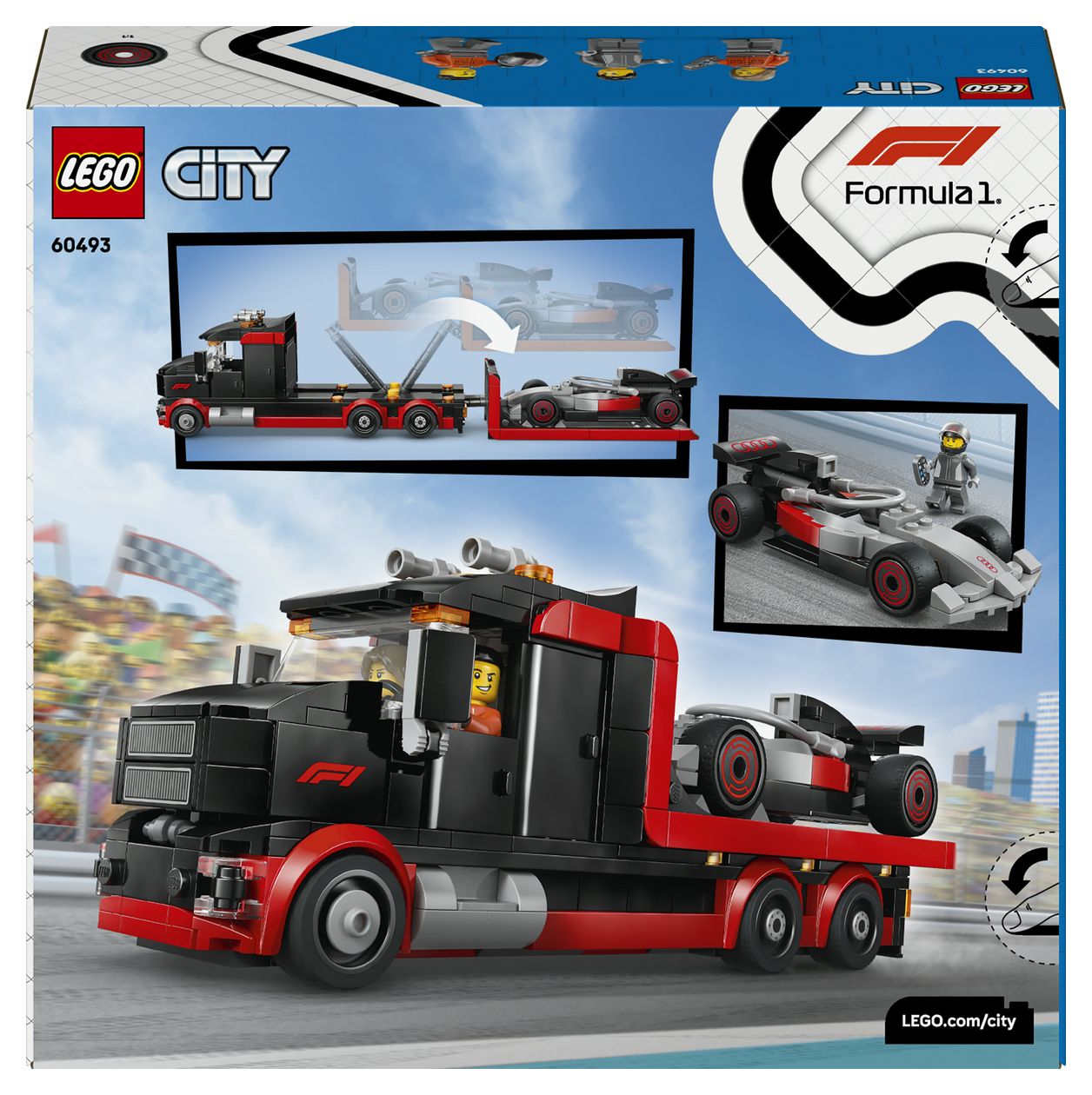F1® Truck mit Audi F1® Rennwagen 