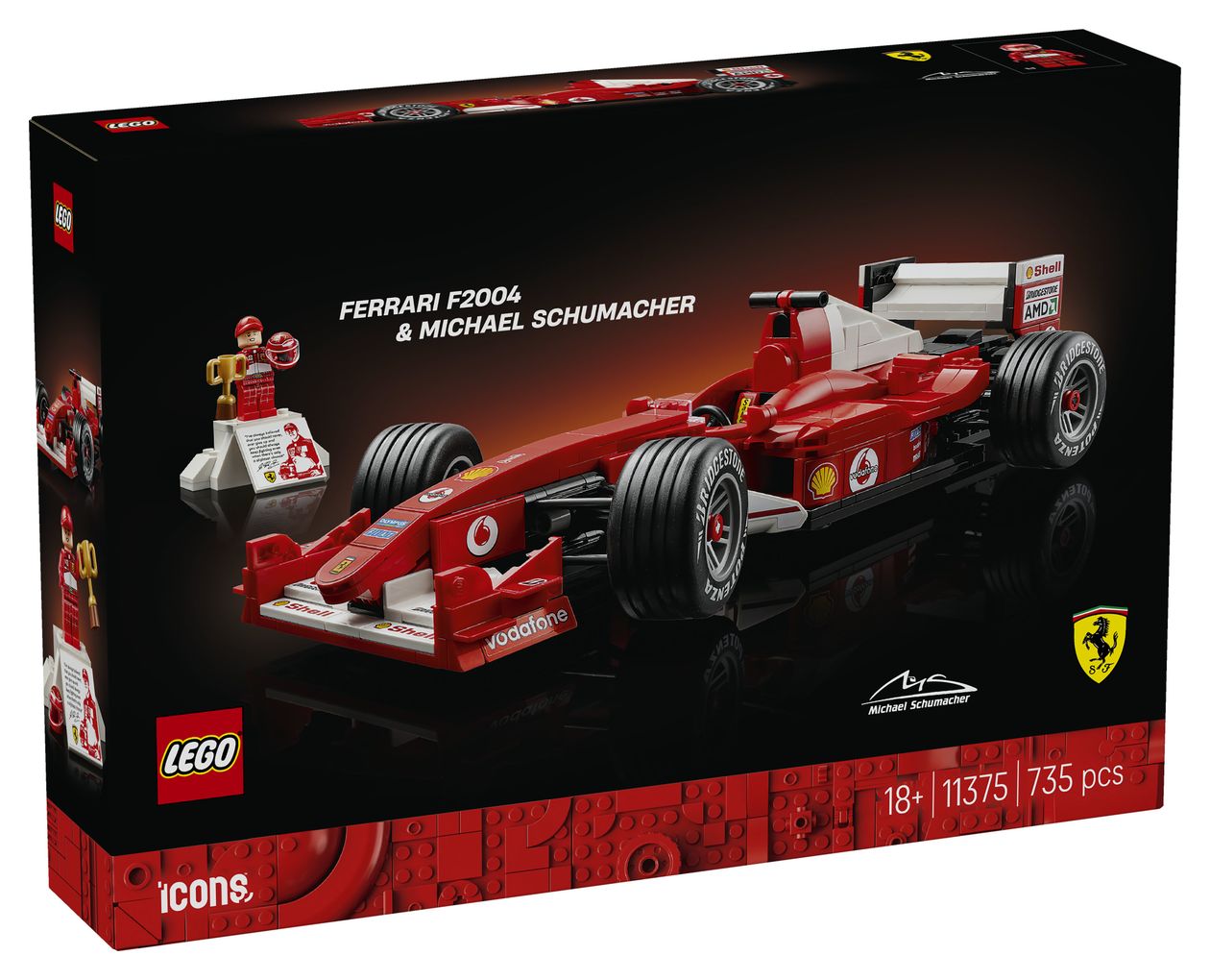 Ferrari F2004 und Michael Schumacher 