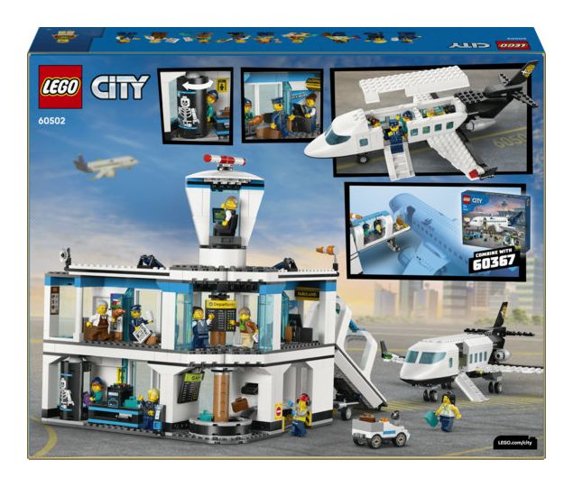 Flughafen mit Flugzeug 