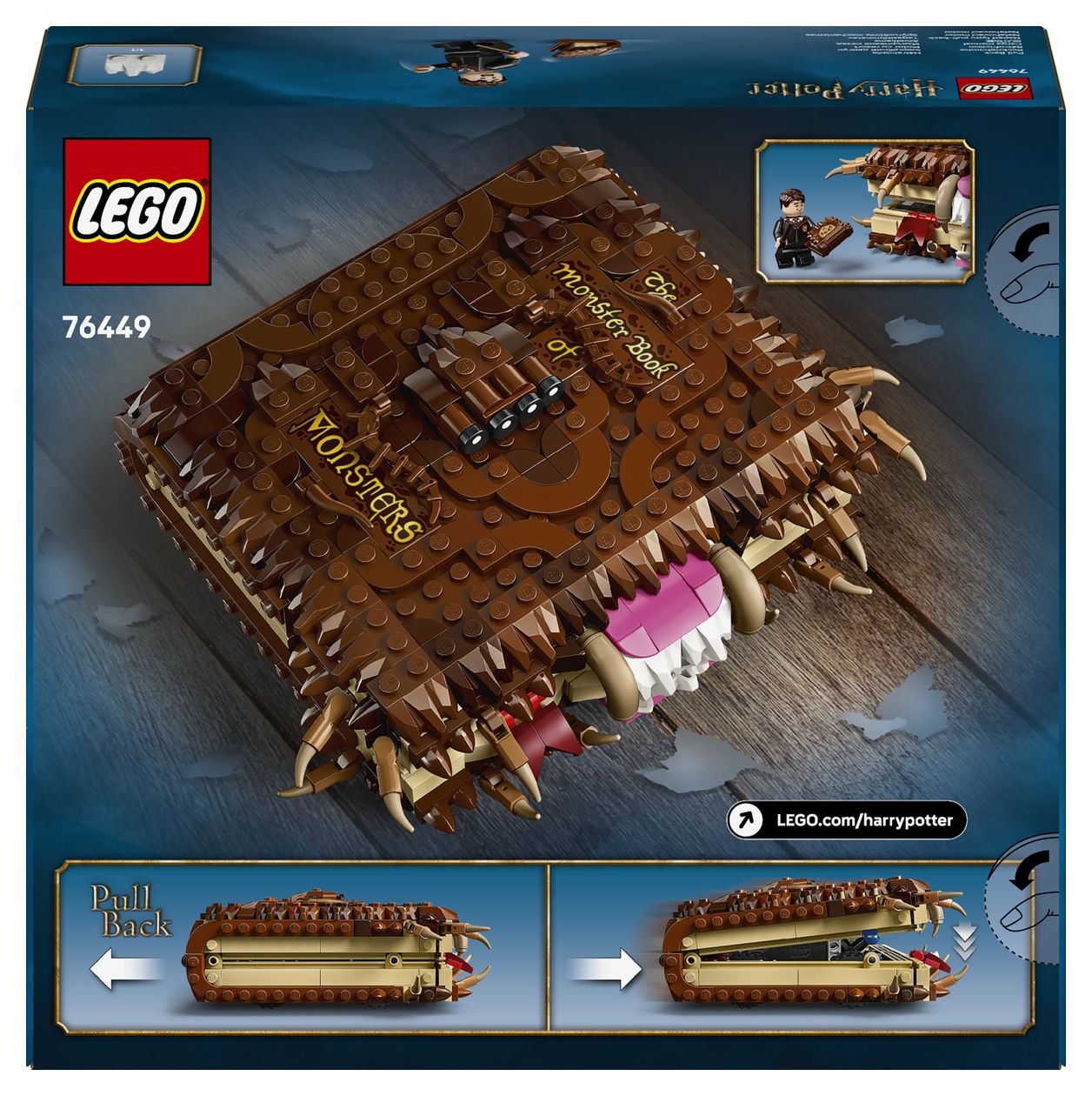 Harry Potter Beißendes Monsterbuch der Monster Bauset 518 Teile  (Mehrfarbig) 