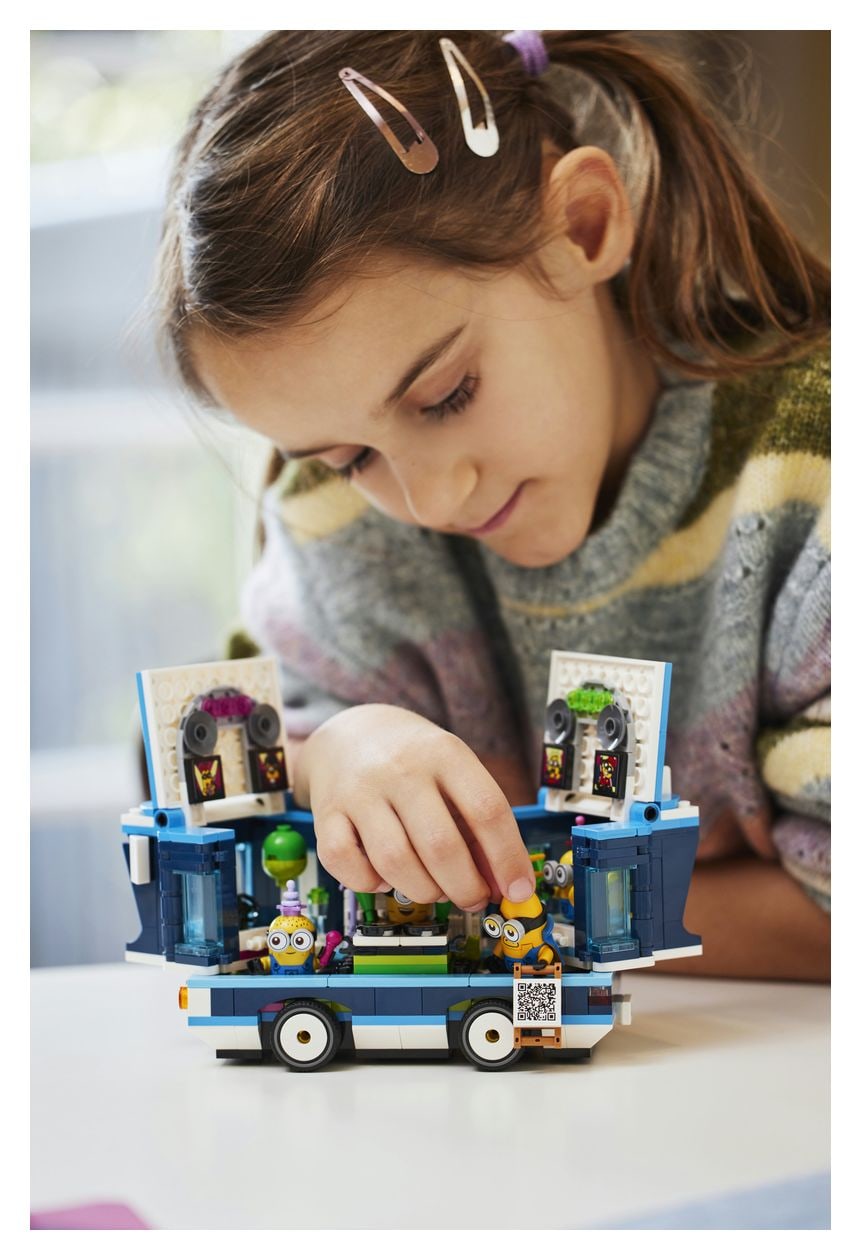 Ich Einfach unverbesserlich 4 Minions und der Party Bus Bauset 379 Teile  (Mehrfarbig) 