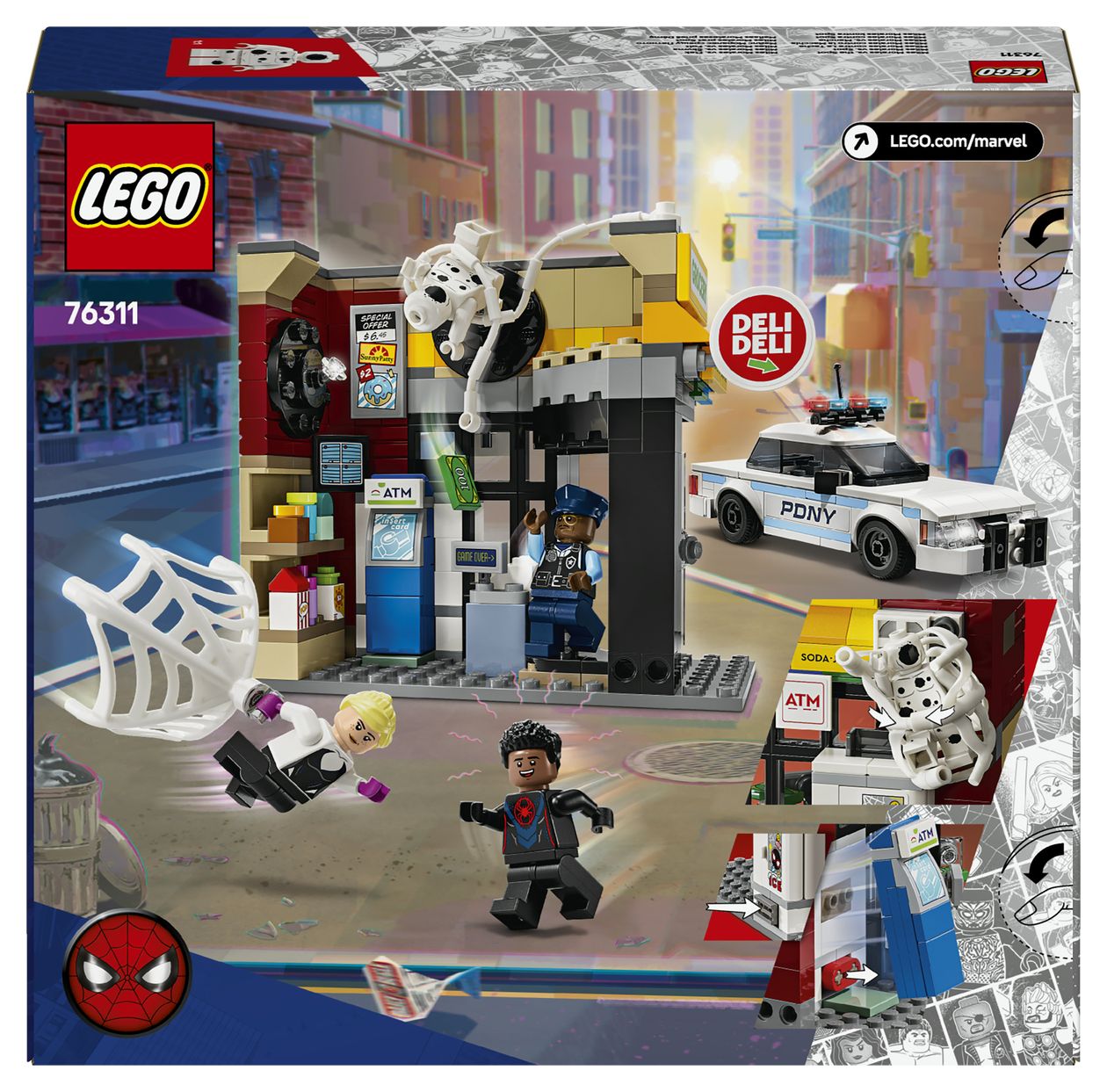 Marvel Spider-Verse Miles Morales vs. Spot Bauset 375 Teile  (Mehrfarbig) 