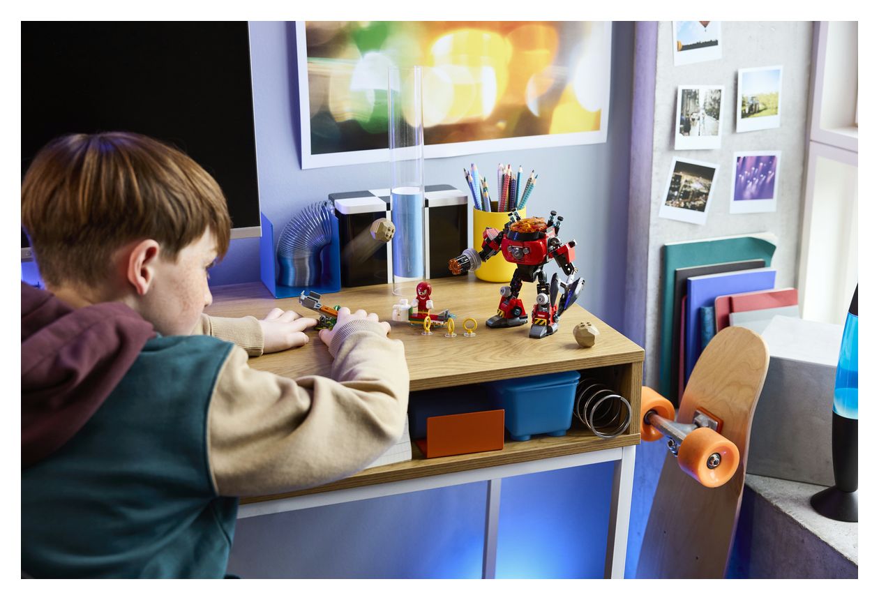 Sonic the Hedgehog Knuckles vs. Dr. Eggmans Egg Crusher Mech Bauset 350 Teile  (Mehrfarbig) 