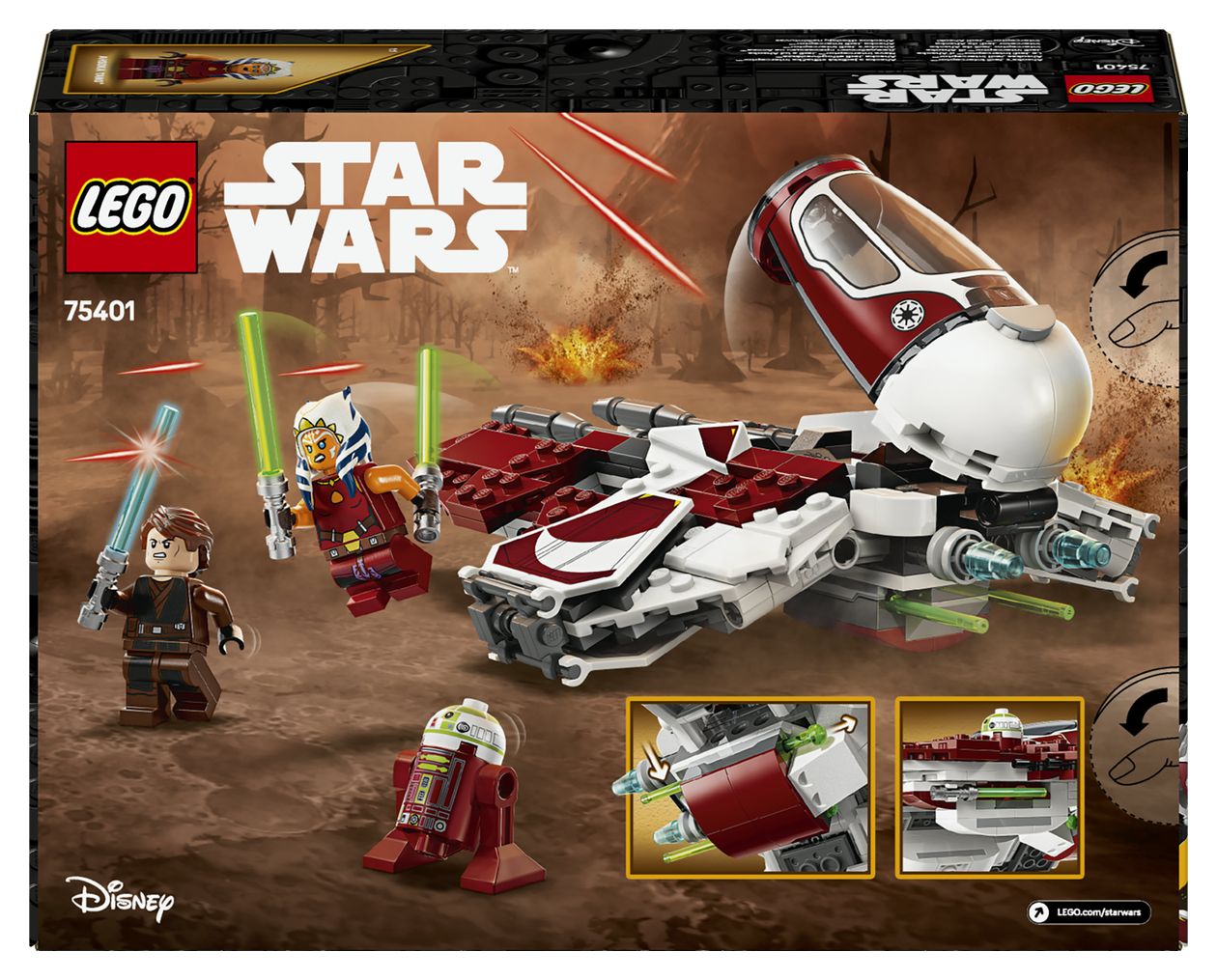 Star Wars Ahsokas Jedi Interceptor Bauset 290 Teile  (Mehrfarbig) 