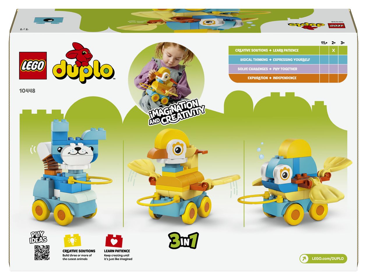 Tiere auf Rädern 3-in-1-Set 