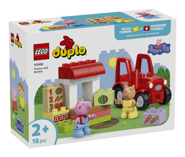 Traktor und Marktstand 