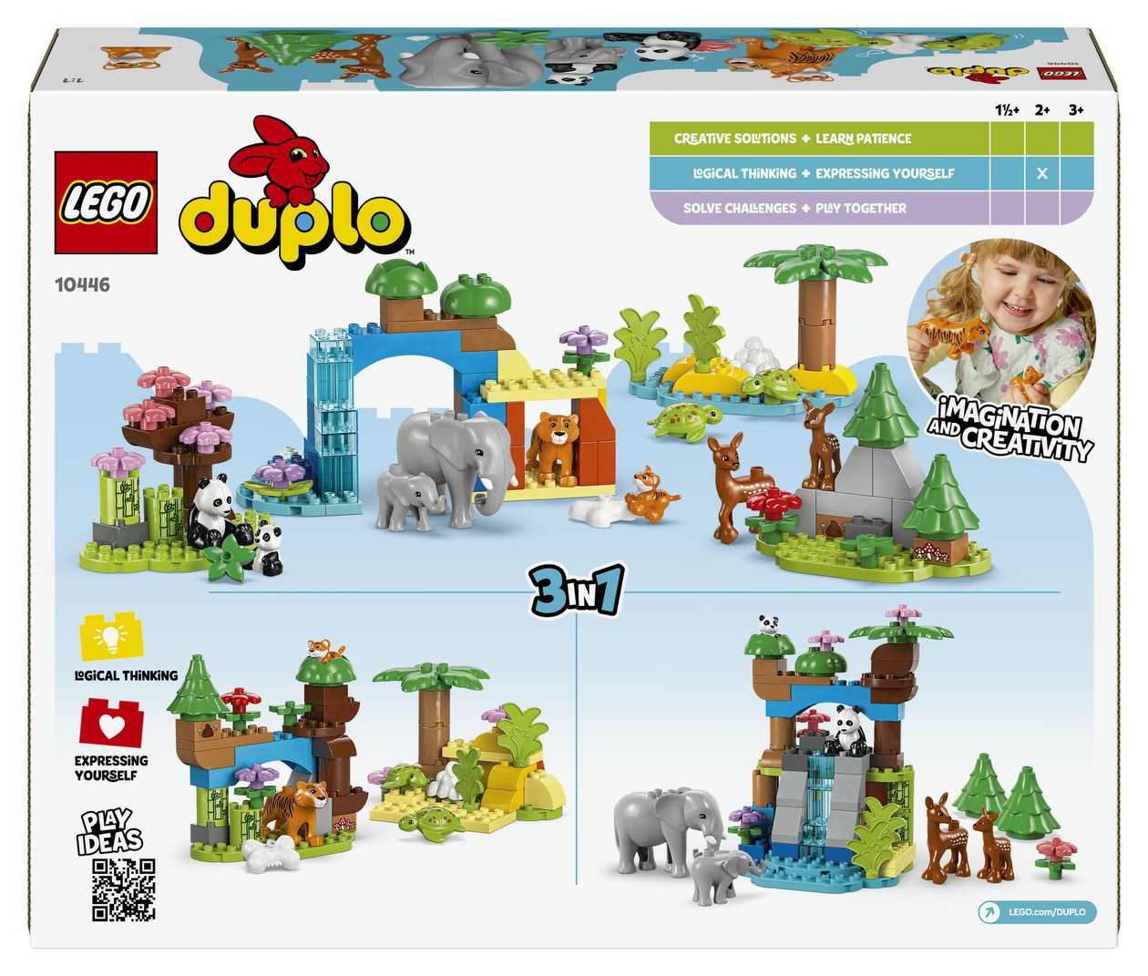 Wildtier-Familien 3-in-1-Set 