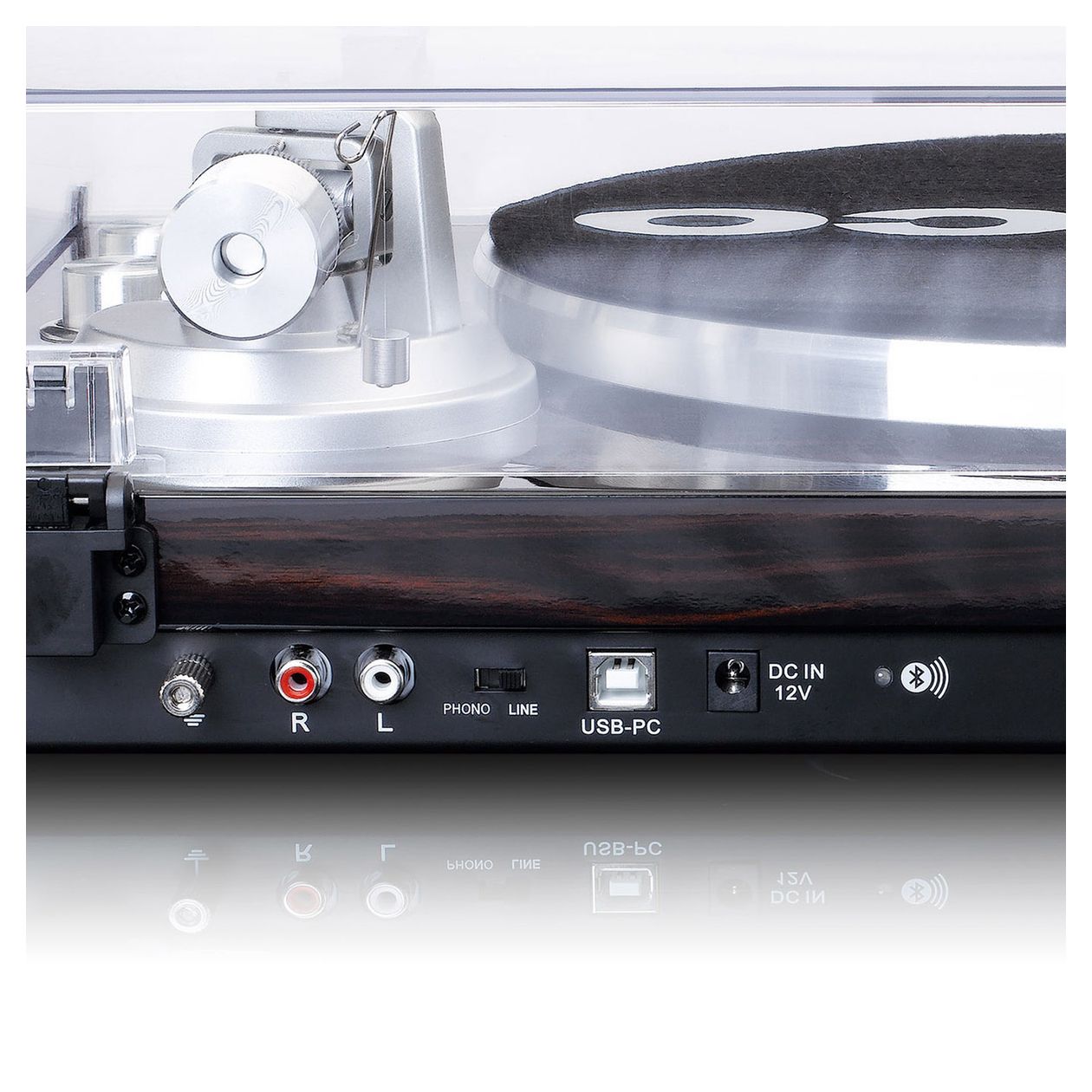 LBT-288WA Audio-Plattenspieler mit Riemenantrieb  (Braun) 