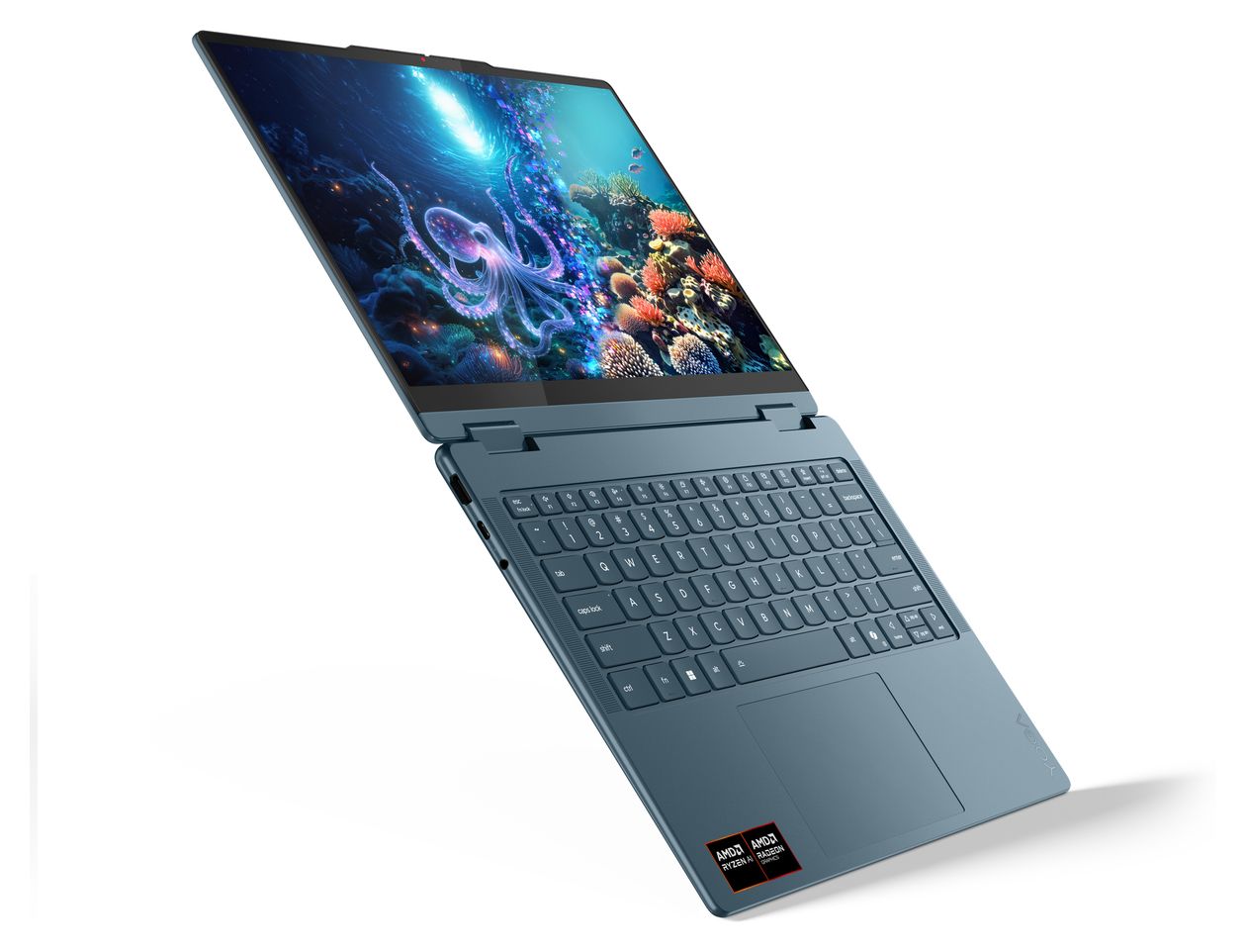 Yoga 7 4AKP10 Copilot+ WUXGA Notebook 35,6 cm (14 Zoll) 1920 x 1200 Pixel 16 GB Ram 512 GB SSD Windows 11 Home AMD Ryzen 5 max. 4,8 GHz intern  (Türkis) 
